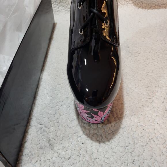 NEW Ellie Shoes Women's JUICY Ankle Platform Boot Ankle  Black SIZE 8 boots - Picture 3 of 8